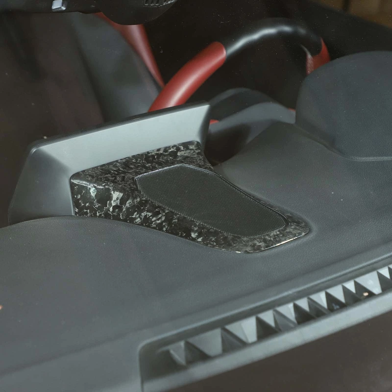 

Suetlcoity For Toyota GR Supra A90 19-25 Real Carbon Fiber Car Dashboard Horn Frame Cover Stereo Speaker Panel Trim Accessories