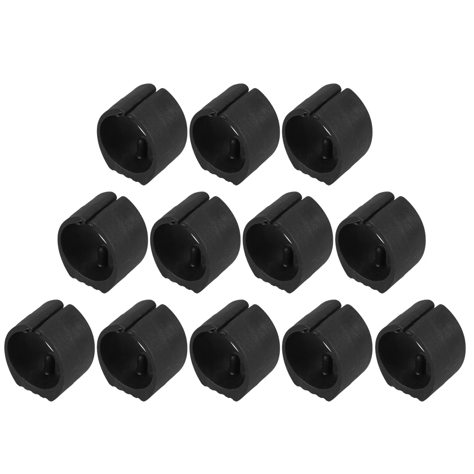

12pcs White Chair Leg Protectors Plastic Caps Floor Chair Leg Cover Furniture Feet Protectors for Hardwood Office Chairs Legs