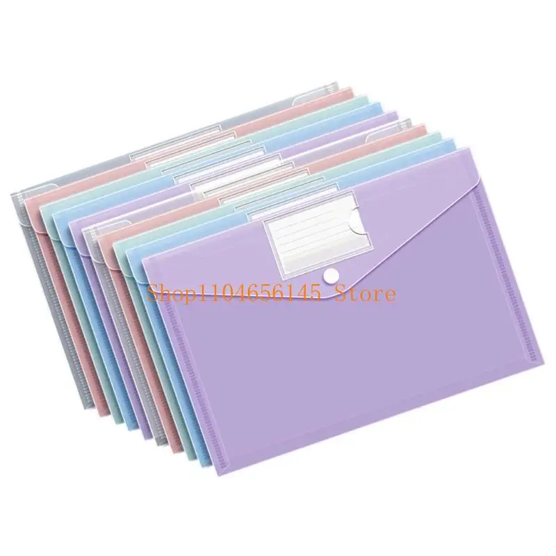 5AsD Reutilable Transparent Envelope Transpare Transoft Transons para trabalhadores escritório Estudantes Pastas