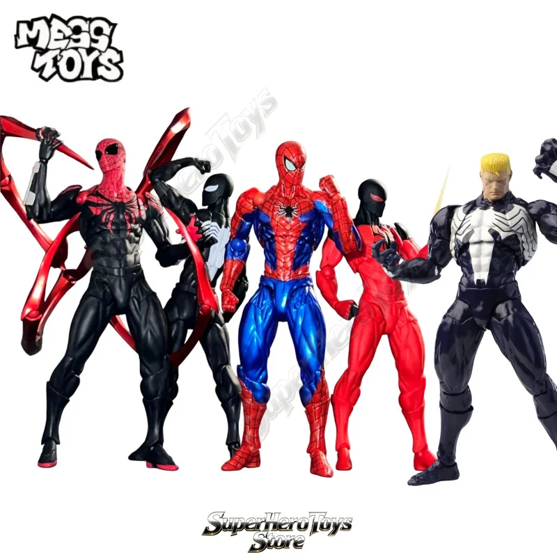 Wysyłka w 24 godziny Messtoys Spider-Man NOWY Venom Lethal Neighbor Spider-Man Symbiotyczny Czarny Kombinezon Figurka Akcji Anime Prezent Zabawki