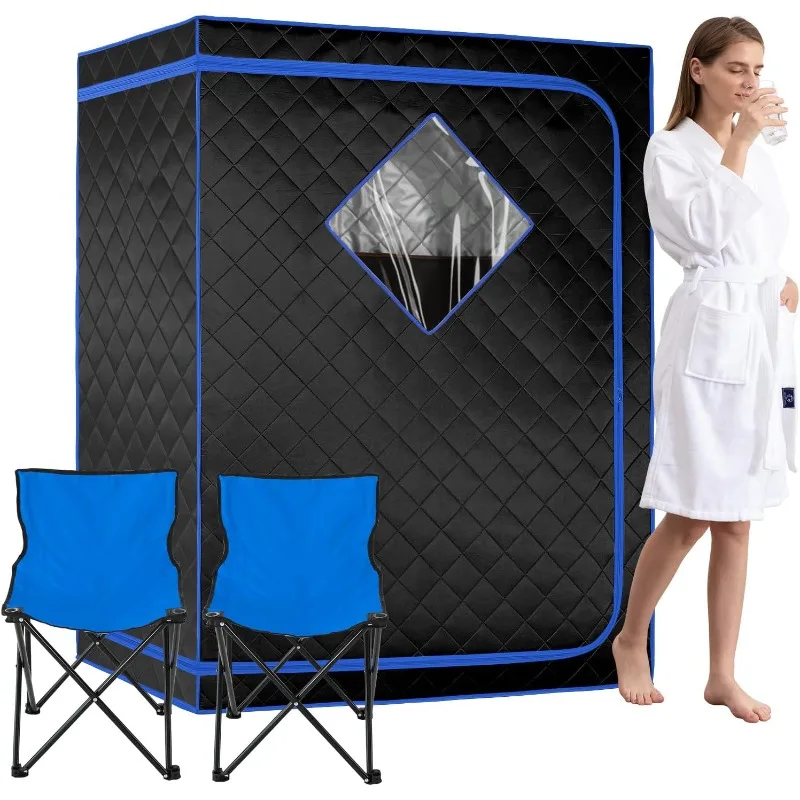 Oversize Portable Far Infrared Sauna for Home, Large Space for 1 or 2 Person Home Spa for Relaxation & Detox, Private Sauna