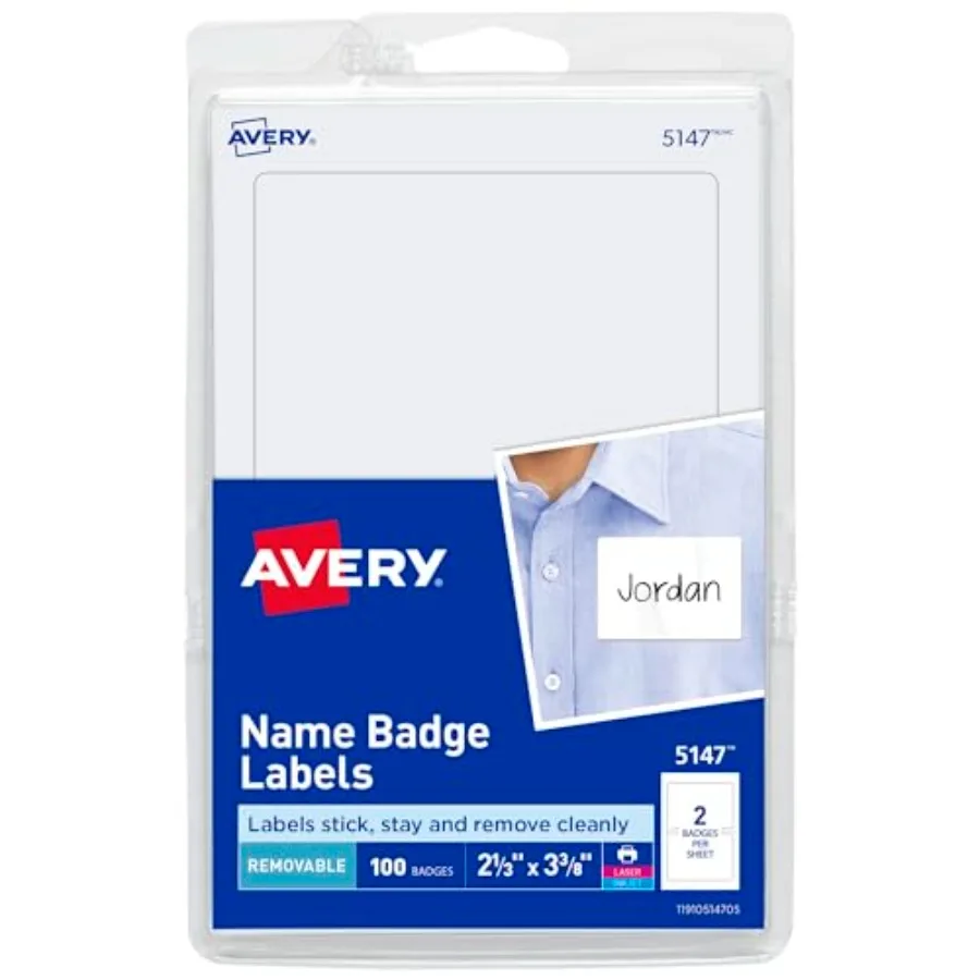 Customizable Name Tags, 2-1/3