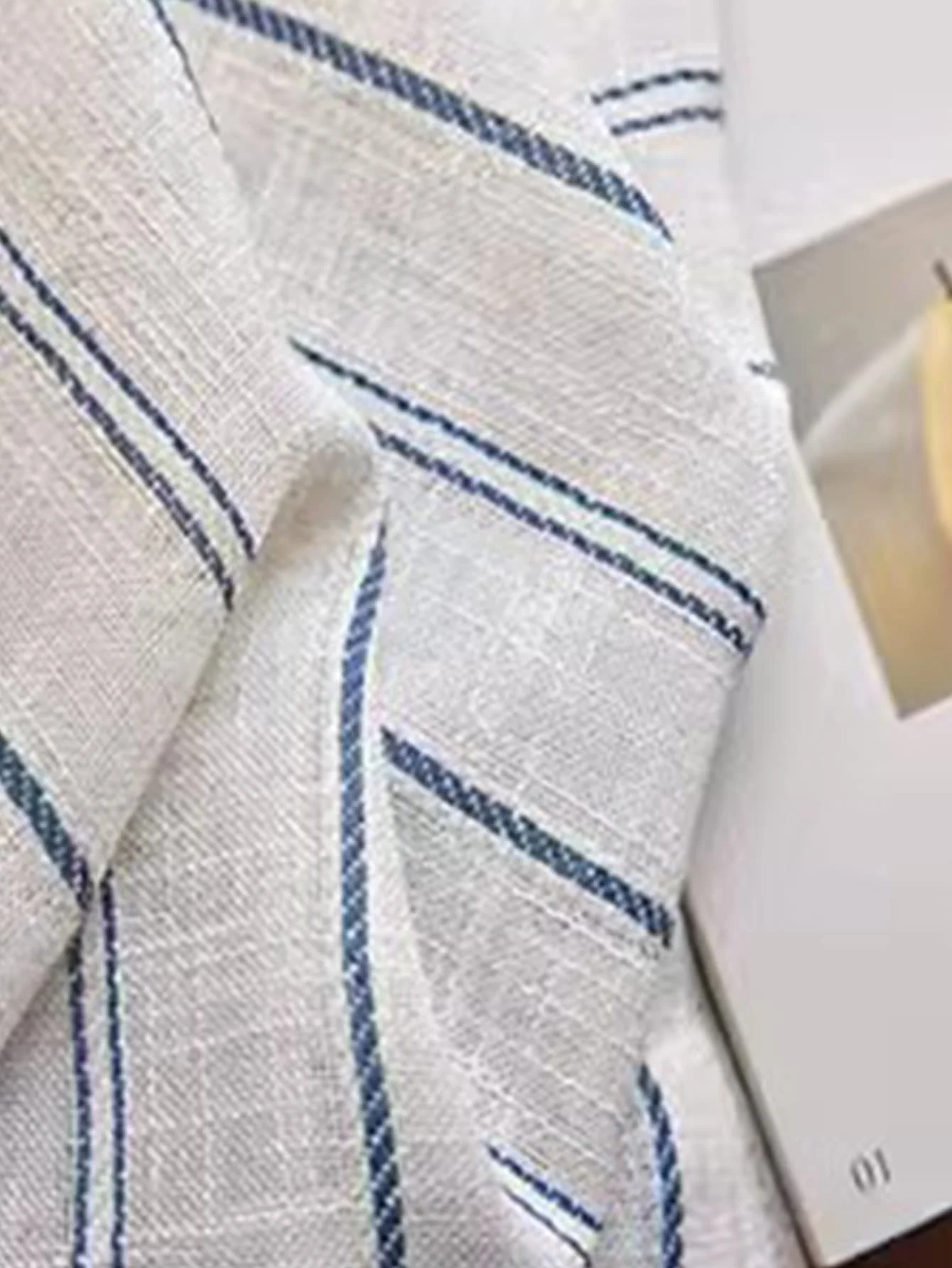 Linen Blackout Custom Mori Style Simple Solid Color Beige Linen Sheer Curtain for Home Living Room House Decoration