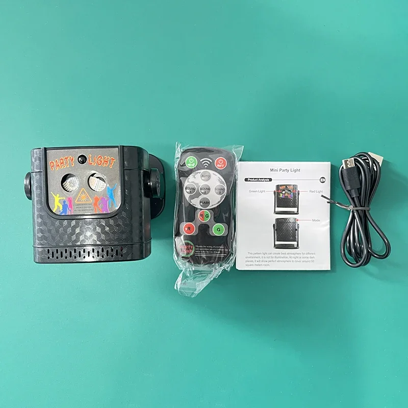 Mini 60 أنماط العارض حفلة Dj أضواء ديسكو سيارة تأثير الرقص عن بعد ديسكو بار LED حفلة عيد الميلاد عيد الميلاد المرحلة مصباح تظهر YR10 #5