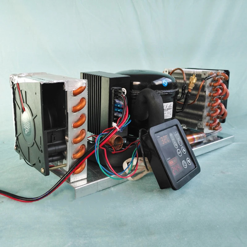 BD35A Mini Air-Cooled Integrated Unit Assembly 12V24V48V Start-Up Refrigeration Micro Air Conditioning Unit