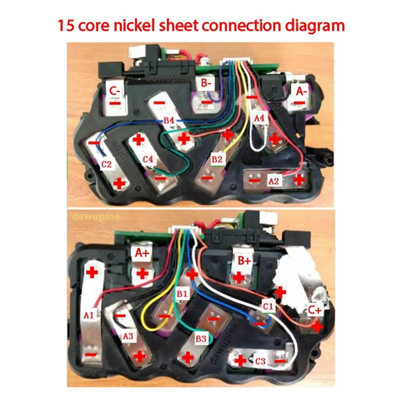 Placa de circuito DCB609 + Kit de funda para Dewalt 20V 60V Flexvolt DCB612 15X18650 Kit de placa de protección de carga de batería de iones de litio