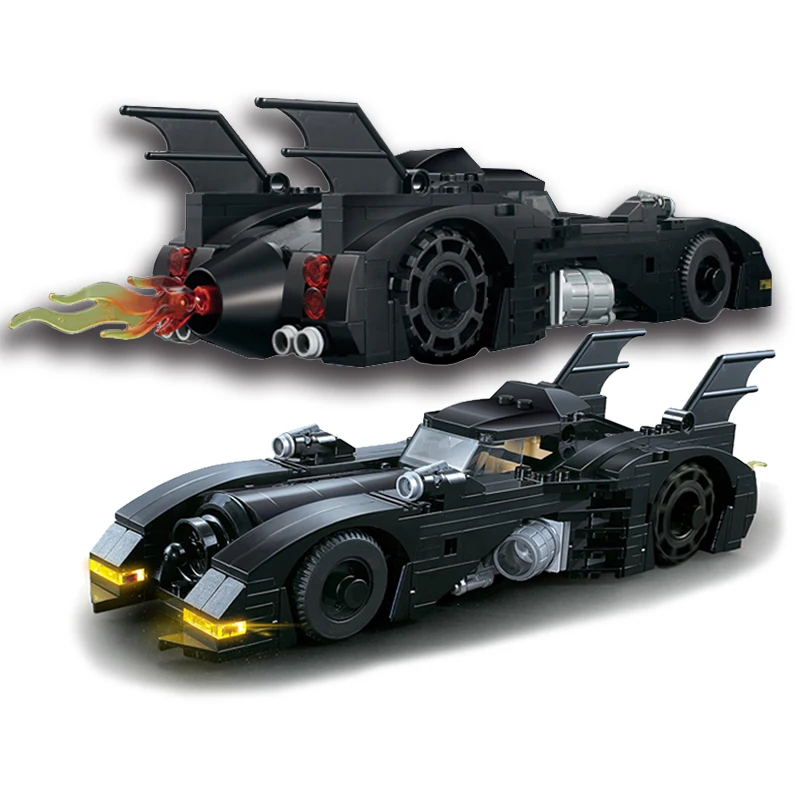 378pcs 1989 Batmobile Building Blocks Bat Super Car Bricks 40433 Car Set Kids Gifts Toys for Children Christmas Birthday Gifts