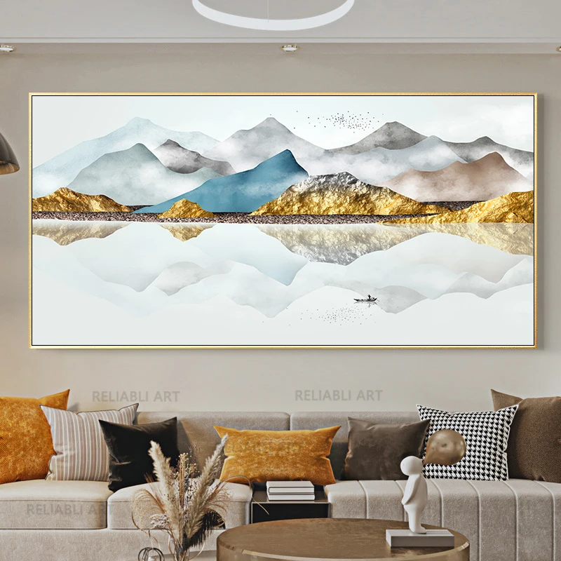 Toile Encadrée Arbre De Vie Blanc & Or – Tableau Moderne 50x100cm, Décoration Murale Élégante Salon/Chambre