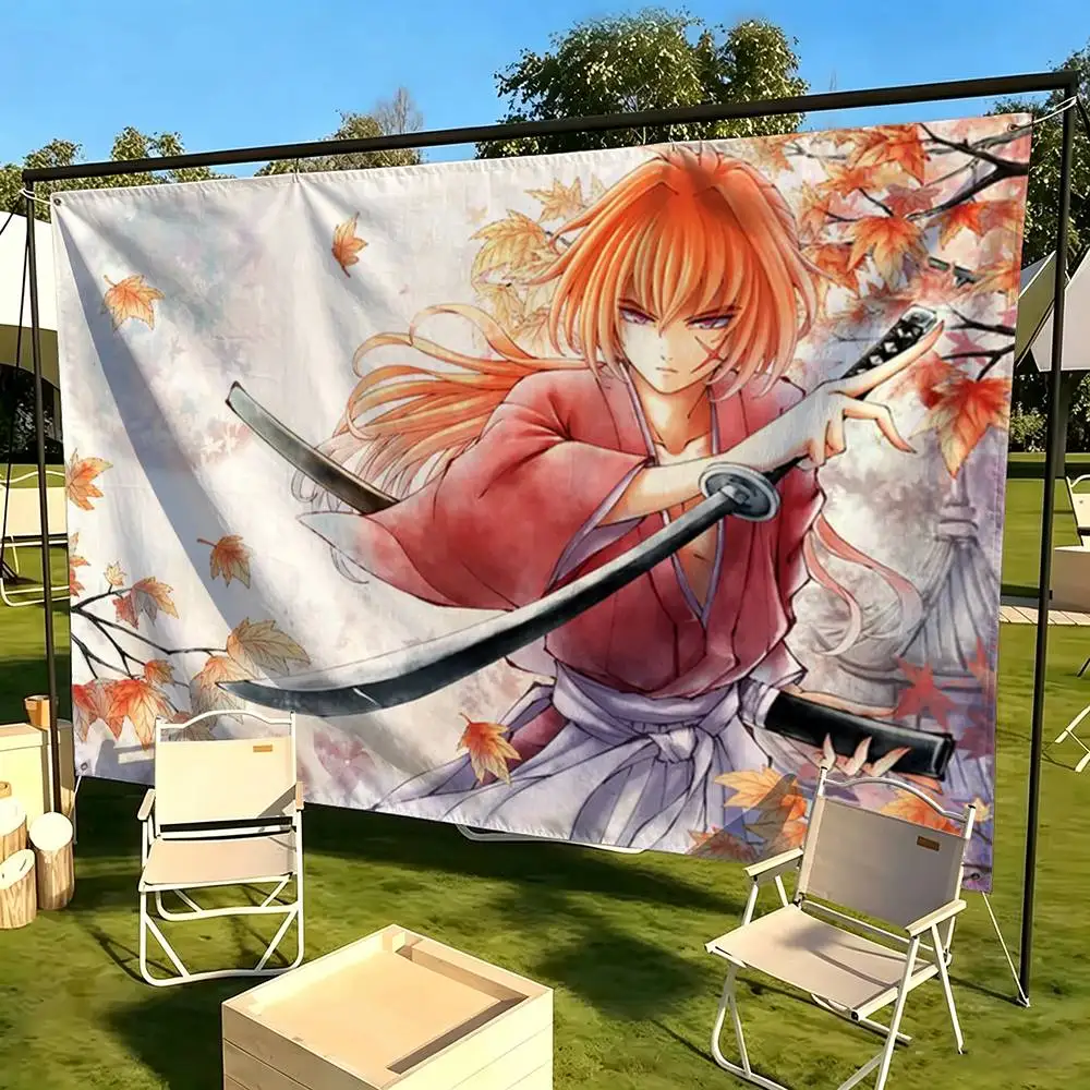 R-Rurouni Kenshin  Flag Suitable For Party Club Outdoor Interior Wall Decoration Banner Fans Gift