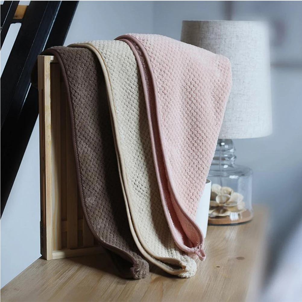 

Hair Drying Cap Absorbent Quick Dry Towel Fast Microfiber Bath Cap Hair Accessories Portable Body Towel Set Home Textile