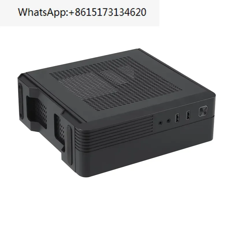 SKTC MX02 Mini 3.5L Back Mounted Computer HTPC Chassis Supports MINI ITX 17x17 17x19 Motherboard
