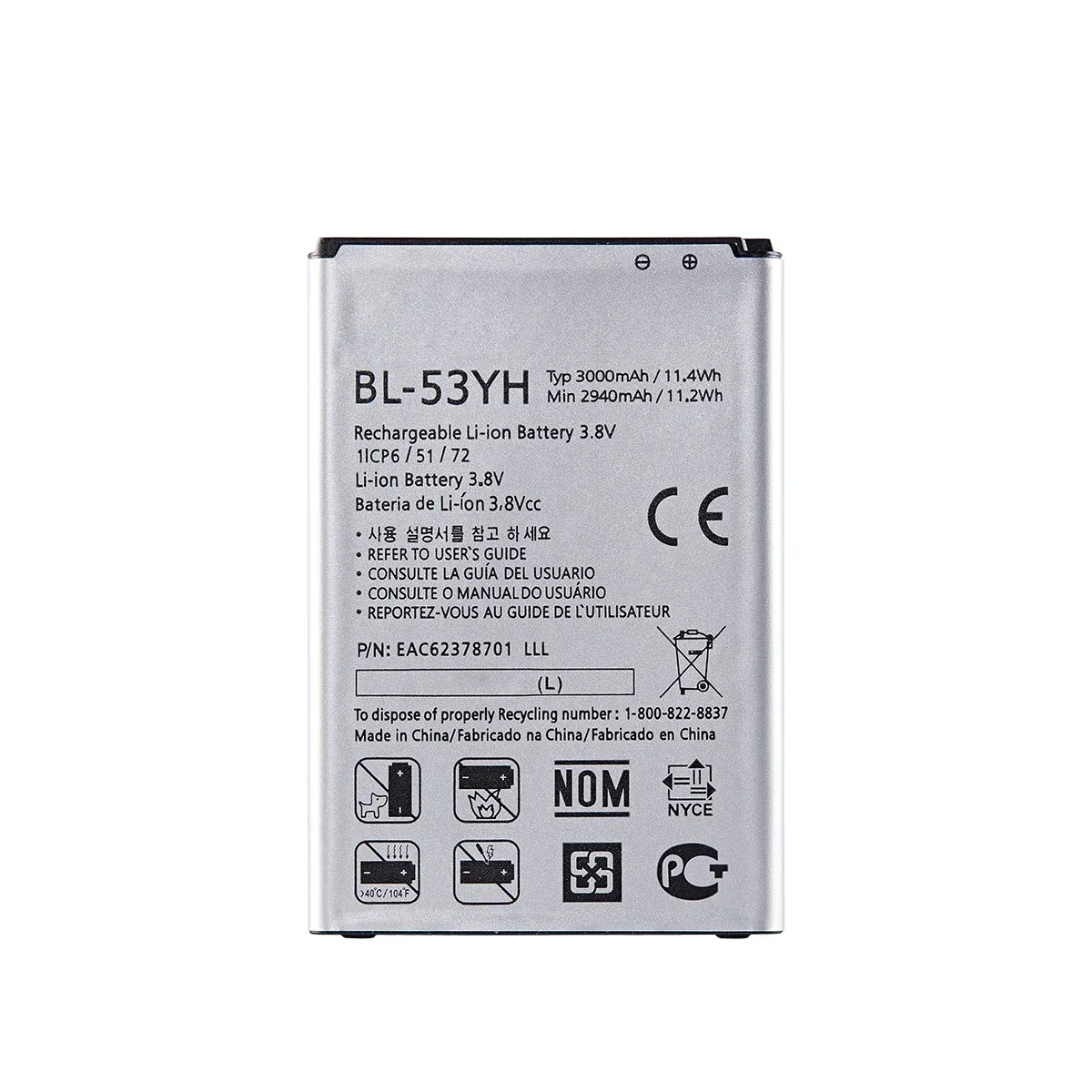 Original BL-53YH 3000mAh Replacement  Battery For LG Optimus G3 D850 D851 D855 LS990 D830 D856 D690 VS985 F400 G3 2017 BL 53YH