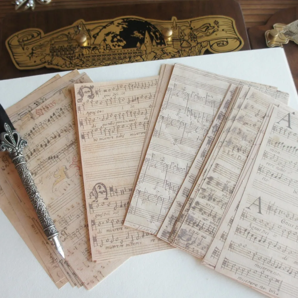 30 ورقة كتاب من أكثر من عقد من الحروف تصميم خلفية ورق الحرف هدية الديكور سكرابوكينغ اليدوية DIY بها بنفسك