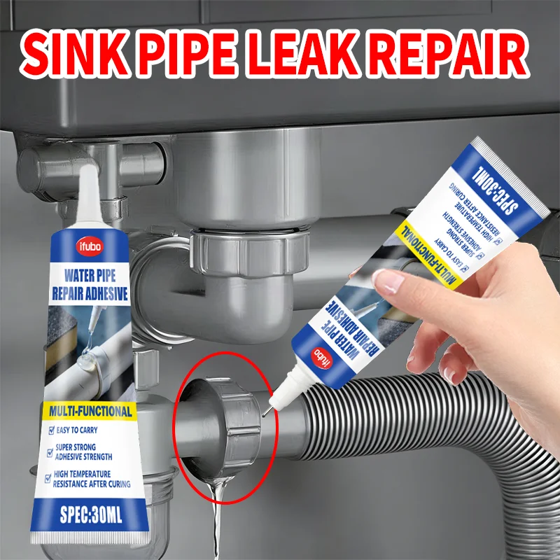 IFUBO Water Pipe Repair Adhesive - Quick-Setting, Waterproof, Heat Resistant, Ideal for Leak Sealing, Pipe Repairs, and Durable