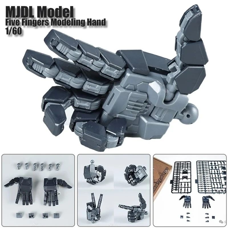 

MJDL Model 1/60 PGU Five Fingers Modeling Hand Toys Assembled Model Parts Package Robot Action Figure Plastic Model Kits
