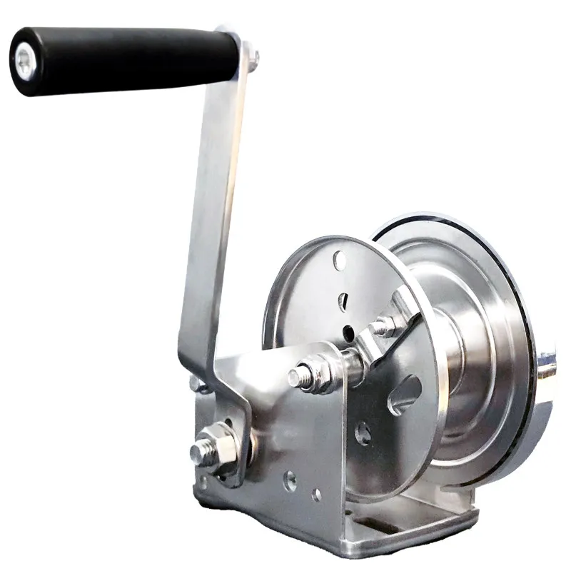 Self-locking Hand Crank Manual Winch 304 Stainless Steel Two-way