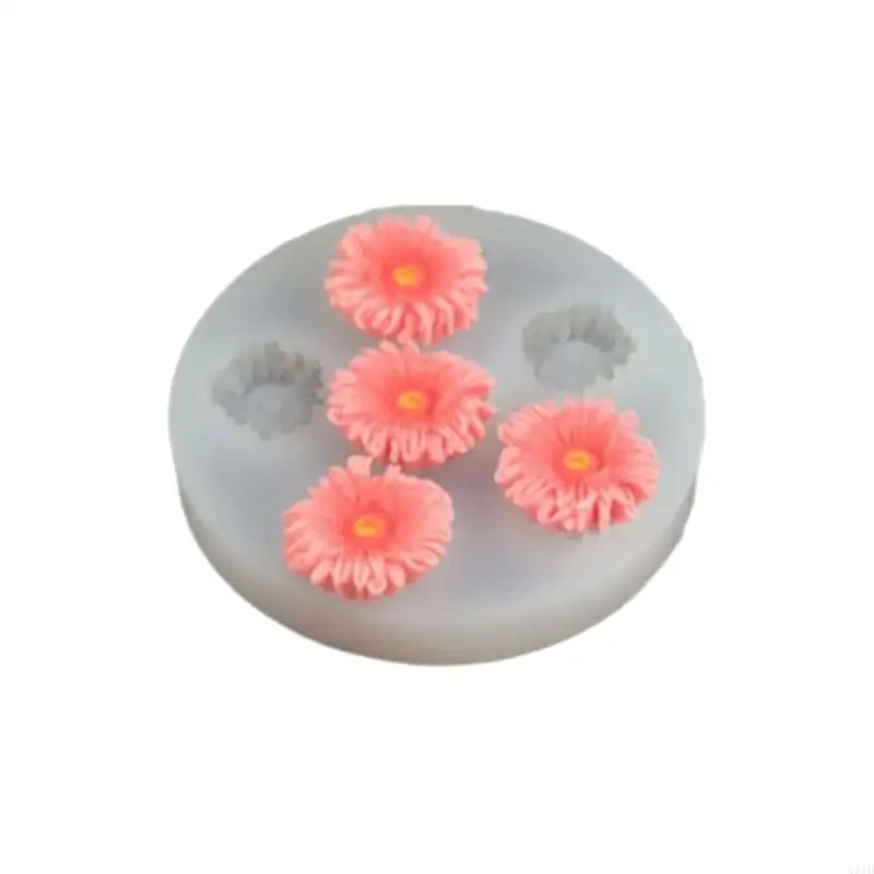 قالب خبز سيليكون متعدد الأزهار من أجل الحرف اليدوية المصنوعة من صابون حلوى الشوكولاتة، مادة غير سامة مقاومة للحرارة وقابلة #5