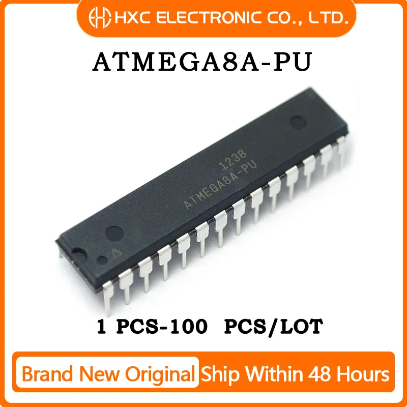 1PCS/5PCS/10PCS/50PCS ATMEGA8A-PU IC MCU 8BIT 8KB FLASH 28DIP Brand New Original IC Chip