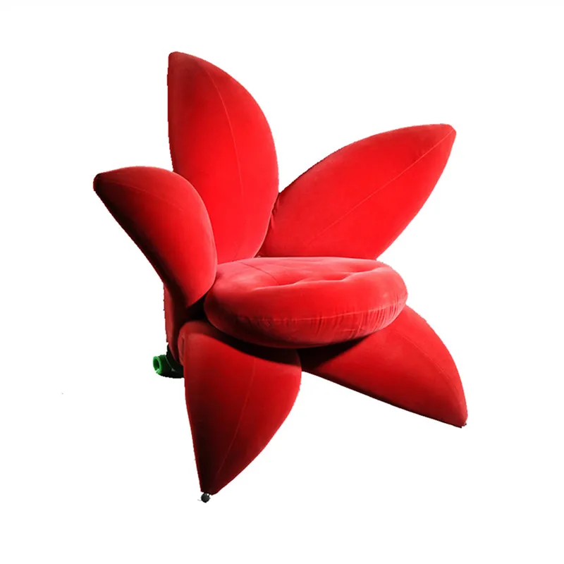 Modedesigner-Sofa mit Lilienblüten aus Fiberglas