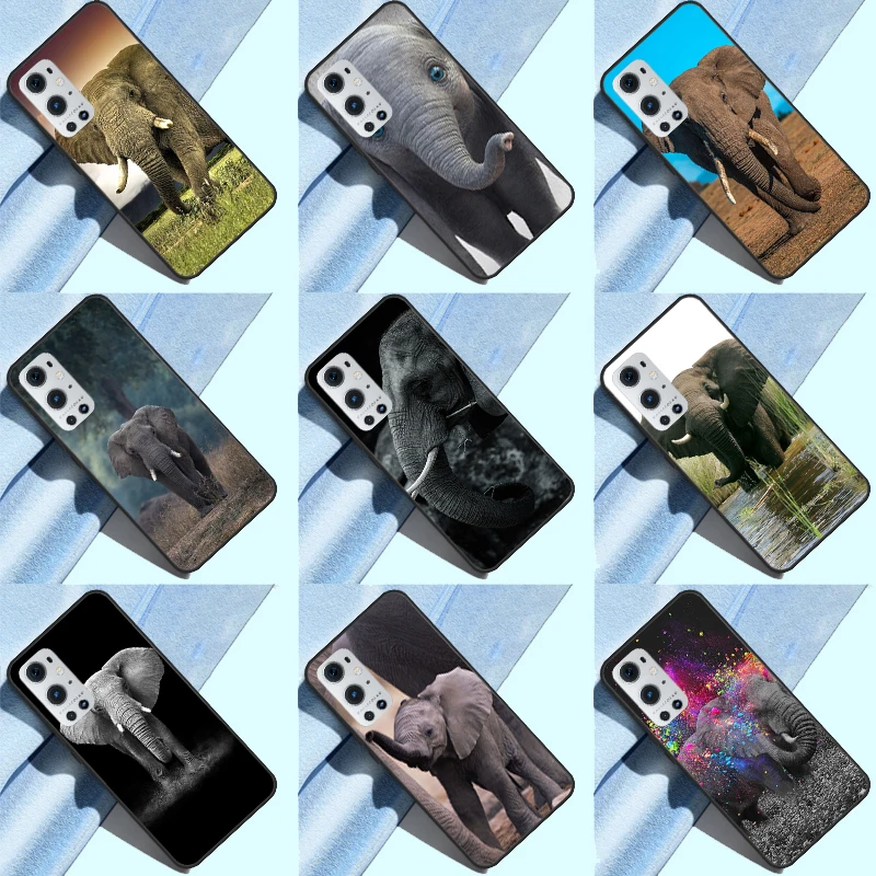 Animal Elephant Silicone Phone Case For Oneplus 10R 9 R 9RT One Plus 10 9 Pro 9RT Nord 2 T Ace Soft Cover Coque