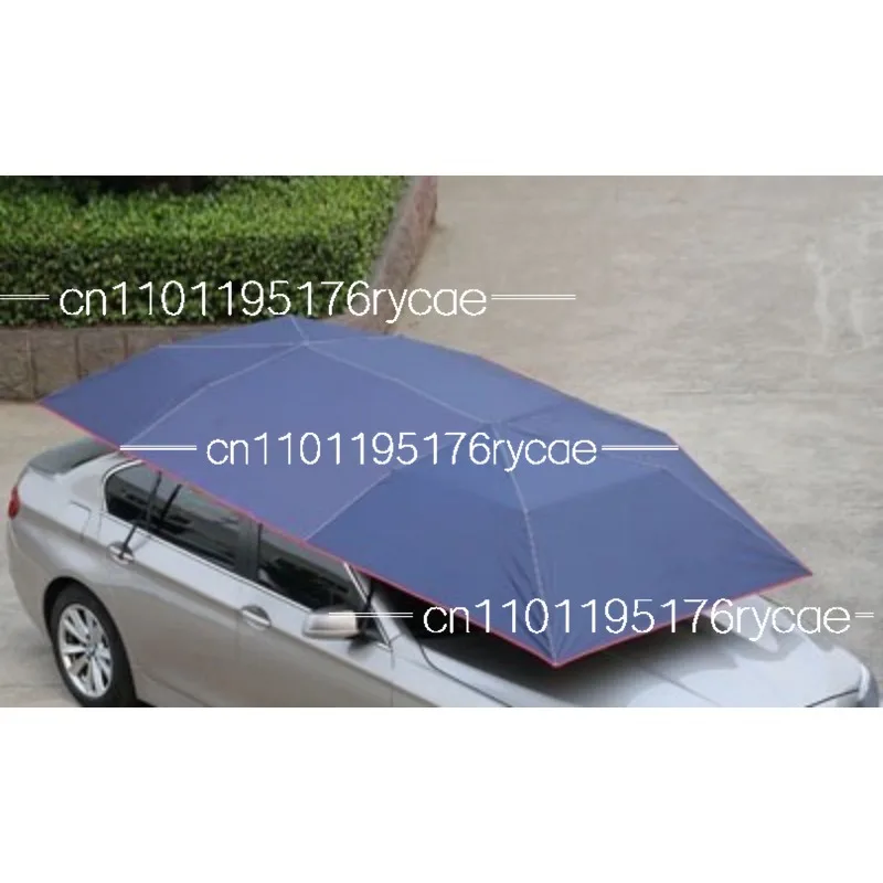 Sunscreen heat insulation folding car parasol cover, semi-automatic mobile hood, hydraulic power without charging