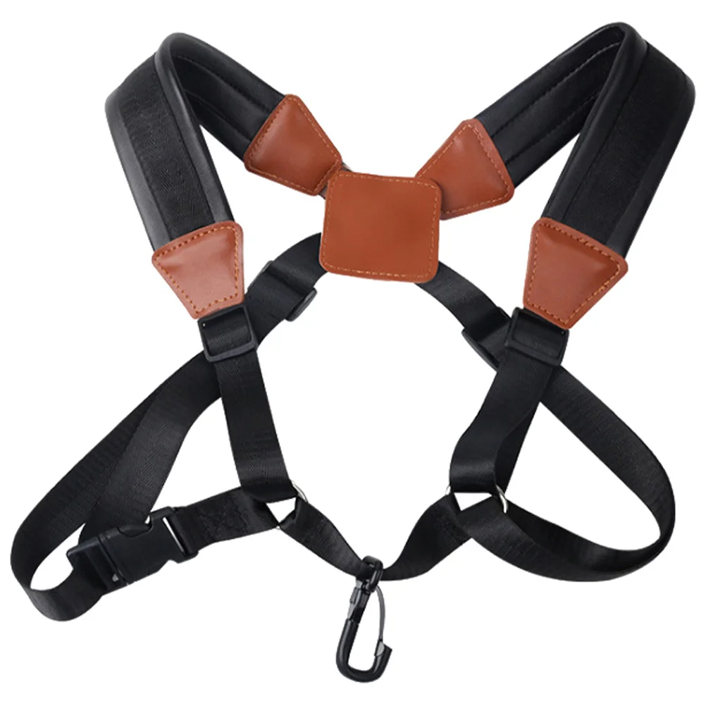 

Saxophone Strap Adjustable Shoulder Belt Harness for 50-100lbs Portable Musical Instrument Accessory