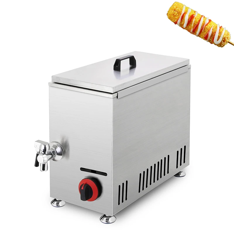 

220V/110V Automatic Cheese Hot dog Sticks Fryer Hot Dog Frying Oven Korea Corn Dog Fryer Snack Machine