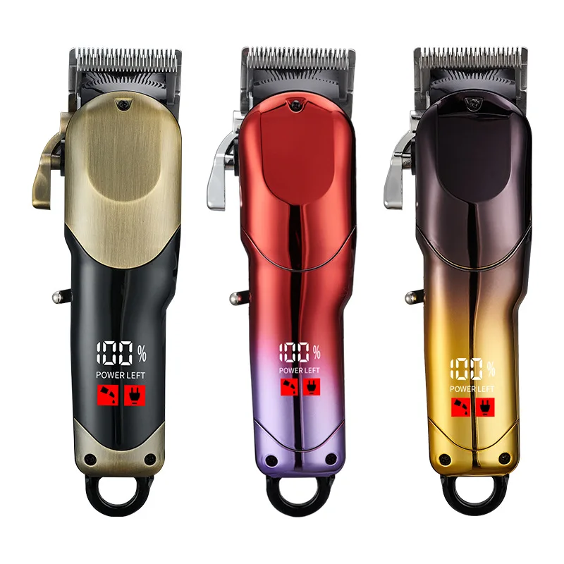 

2025 new electric rechargeable hair clipper low noise hair salon home hair clipper