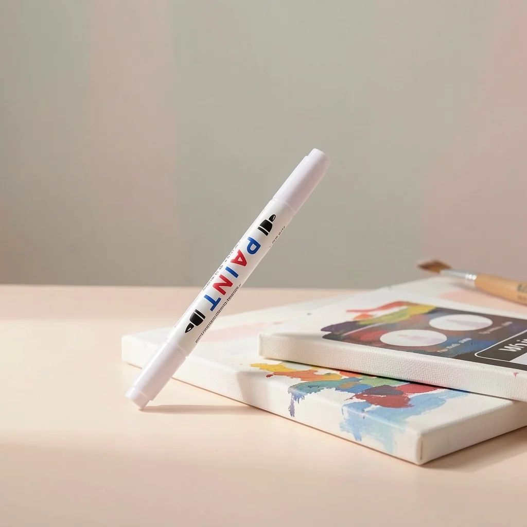 Model Touch Up Marker Fade Resistant Paint Marker Marking Pen Permanent Dual Tip Paint Marker For Metal Item Marking Model Touch