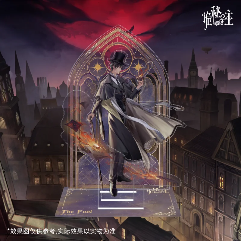 مجموعة لورد أوف ميستريز أنيمي ميرش الخلفية الأصلية - مطبوعات فنية، شارات، حوامل أكريليك وتذاكر ثلاثية الأبعاد