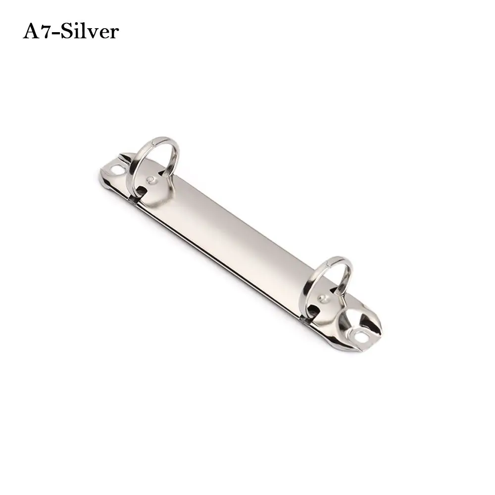 Office Supplies Stationery DIY Metal Notepad Refillable Binder Clip Ring Binder Loose-leaf File Folder Notebook Binding Hoops