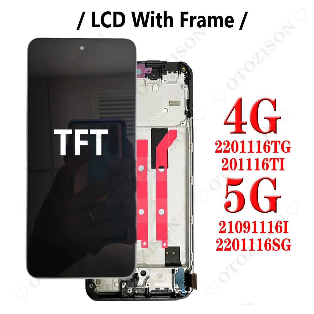 Pantalla LCD TFT De 6.67'' Para Redmi Note 11 Pro 5G, 1080x2400, Sin Huella, Con Kit De Herramientas Para Reparar Pantalla Rota O Táctil