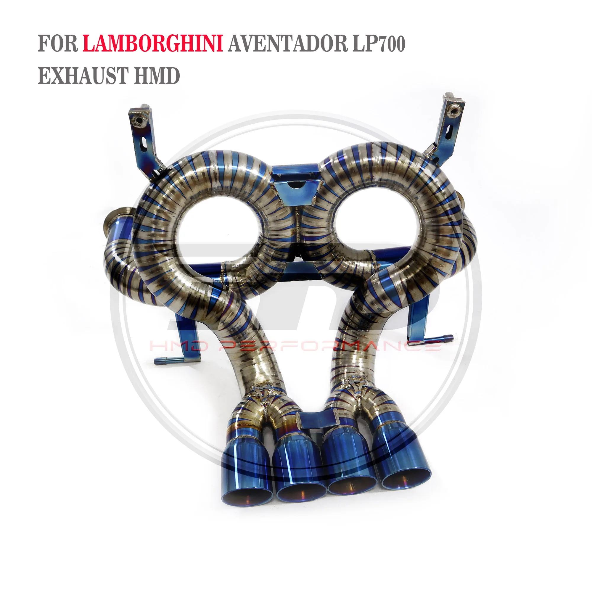 Titanium Performance Catback For Lamborghini Aventador LP700 HMD Exhaust System Muffler Modification