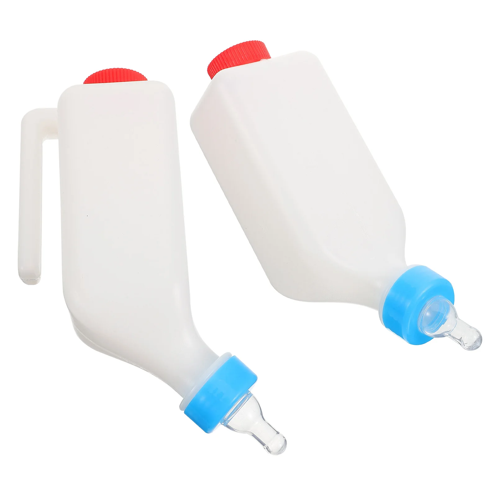 

2Pcs Hanging Lamb Feeding Bottle 800Ml Large Capacity Pet Nursing Feeder for Calves Small Animals Livestock Milk Bottle