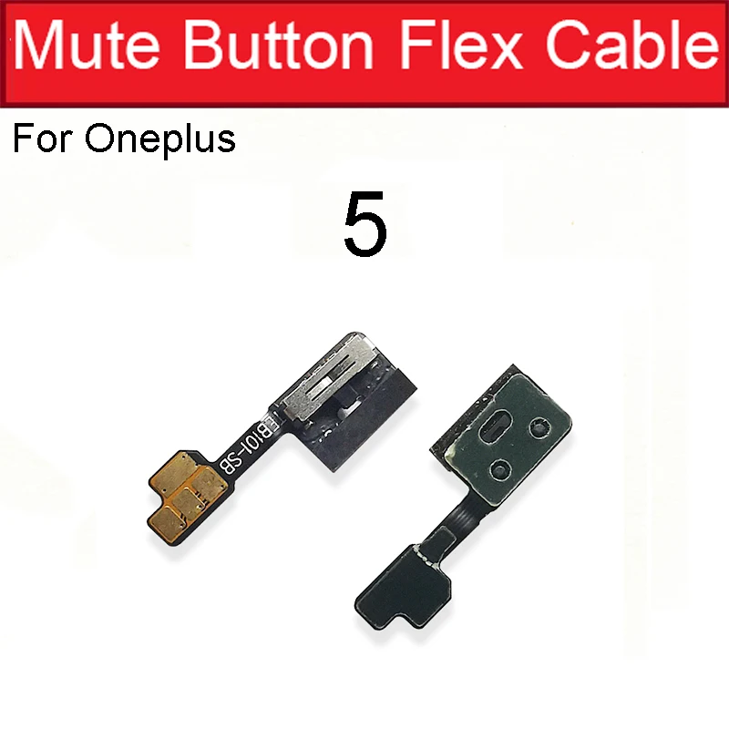 Power Volume Mute Flex Cable For OnePlus 5 5T 6 6T Power Mute Side Button Fixer Buckle Shell Metal Cover Anti-Dust Mesh Parts