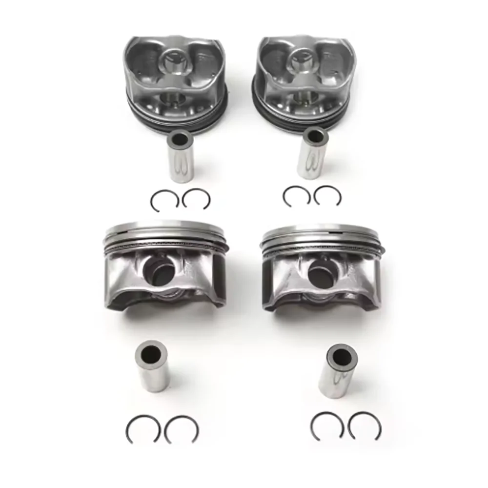Pop 4pcs 76.5mm STD Engine Pistons&Rings Set For VW Jetta 1.6L CLRA 2011-2016 EA111 Engine E03C107065 Car Engine Replacement Par