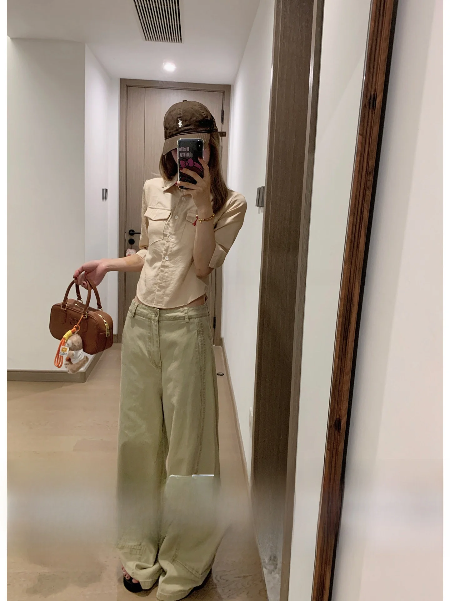 

Lili Miss Elegance Linen Shirt Waist Cinching Sleeveless Double Pocket Top Commute Style Loose Fit Pure Color Button Closure