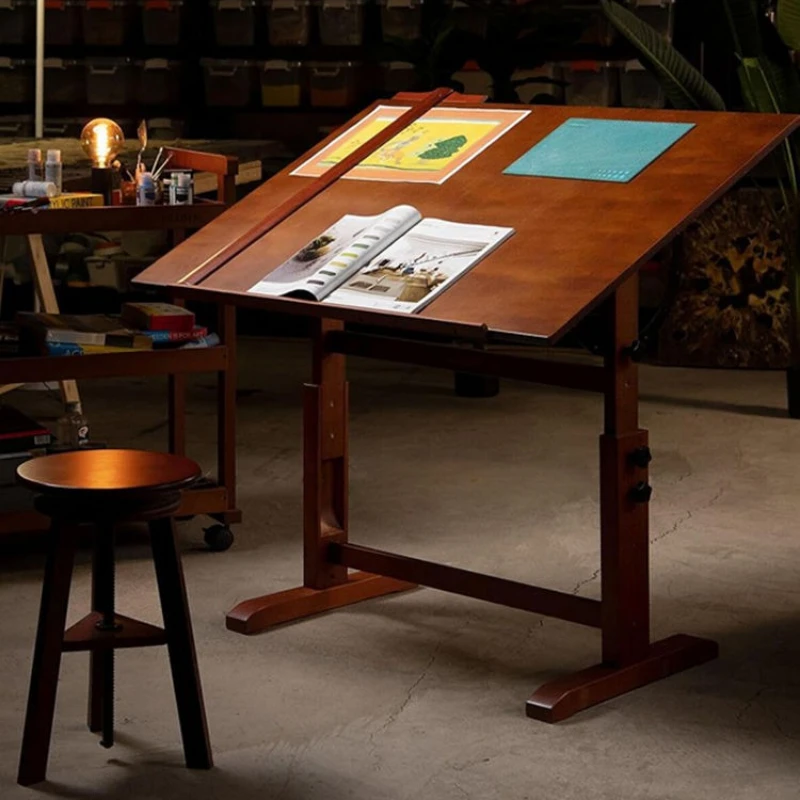 

Large painting and sketching table, studio design room workbench, lifting and waterproof professional drawing table