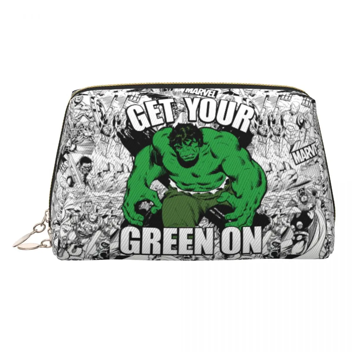 Hulk – trousse de toilette de voyage personnalisée, obtenez votre vert sur un organisateur de cosmétiques de maquillage mignon pour femmes, boîte de rangement de beauté, Kit Dopp