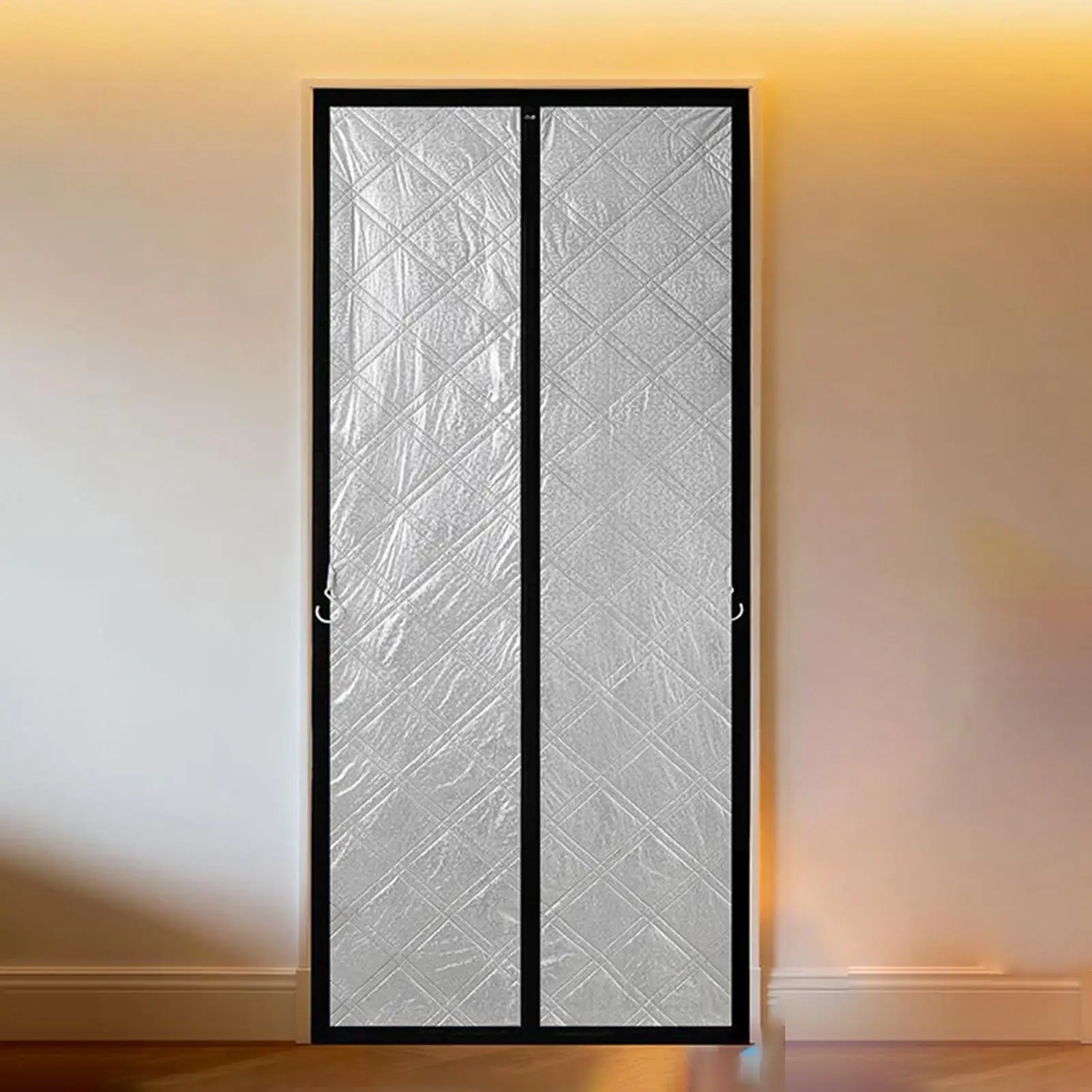 

Door Insulation Cover Magnetic Closure Blocker Winter Screen Insulation For Home Kitchen Entryway Garage Patio Backyard Basement