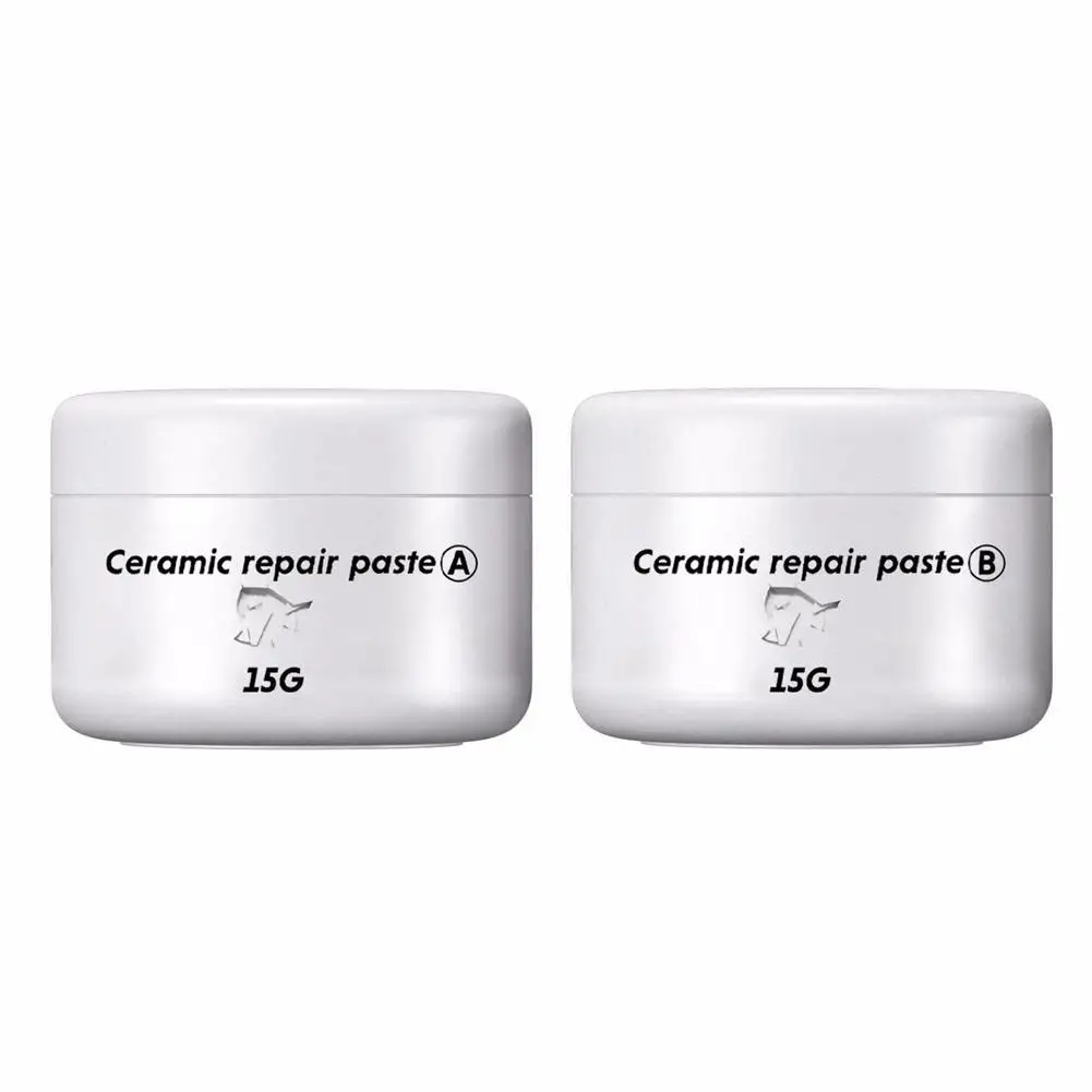 White Porcelain Repair Kit Ceramic Repair Paste Tile Tub Toilet Sink Shower Kits Crack Hole Scratches Fix Adhesive Repair Paste