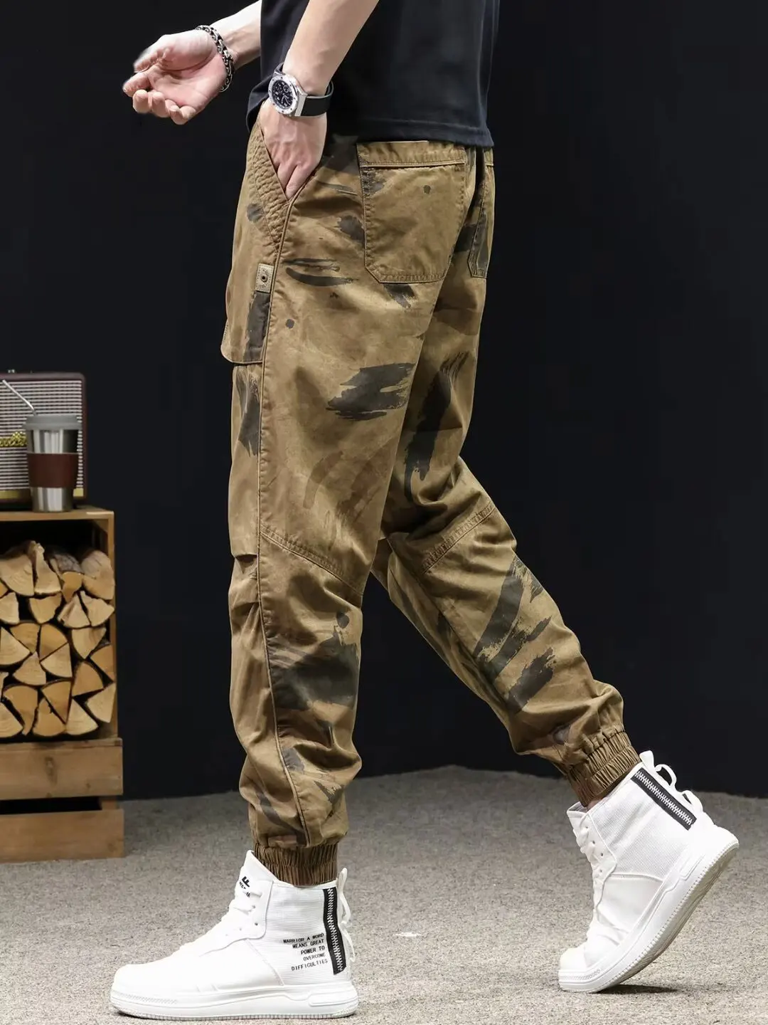 Harlan pants men's and women's thin trendy brand loose leg sports pants