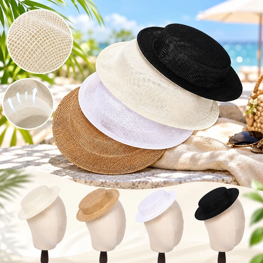 Stylish Elegant Fascinator Hat Base Vintage Classic Women Percher Hat casual Lightweight Pillbox Hat 1920s Parties