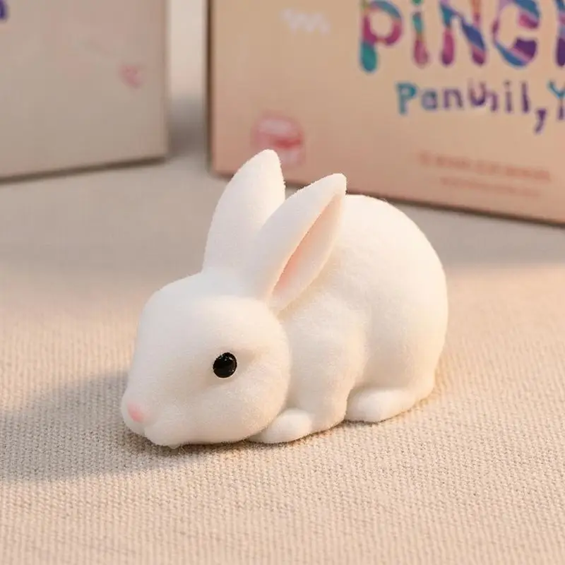 Slow Rising   Toy Kawaii White Rabbit Mochi Squeeze Soft Anti Stress Fidget Toy Girl Easter Basket Stuffer