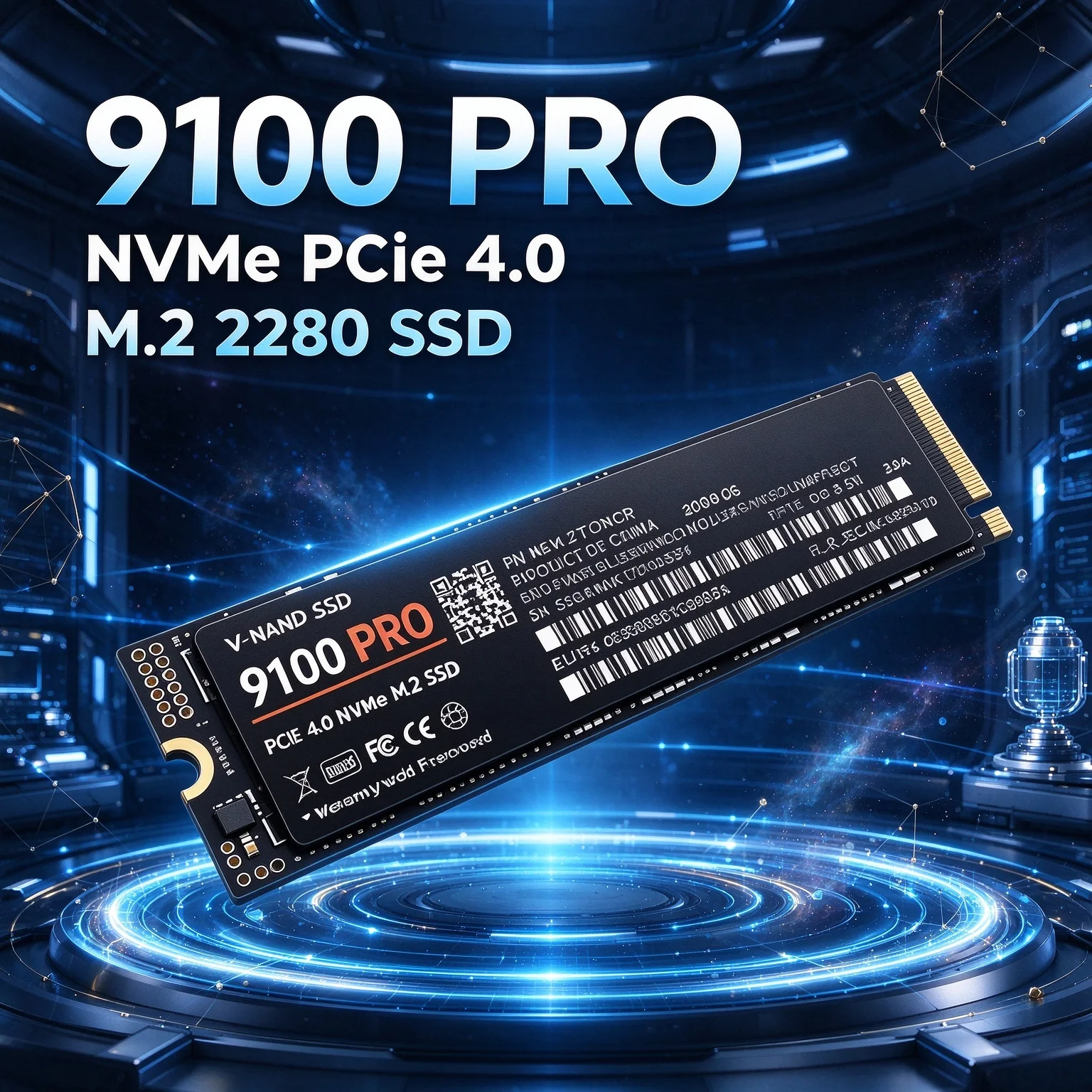 NVMe SSD 9100 PRO M2 PCIe Gen4 New 7300MB/s High Speed Drive for Laptop Desktop 1TB 2TB 4TB Upgrade Your PC The Needs 4K