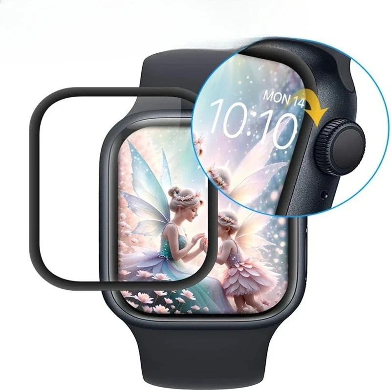 طبقة حماية لساعة أبل 46 مللي متر 45 مللي متر 44 مللي متر 41 40 38 42 مللي متر 49 مللي متر واقيات شاشة منحنية iwatch سلسلة الترا 11 10 9 8 7 SE 6 5 #3