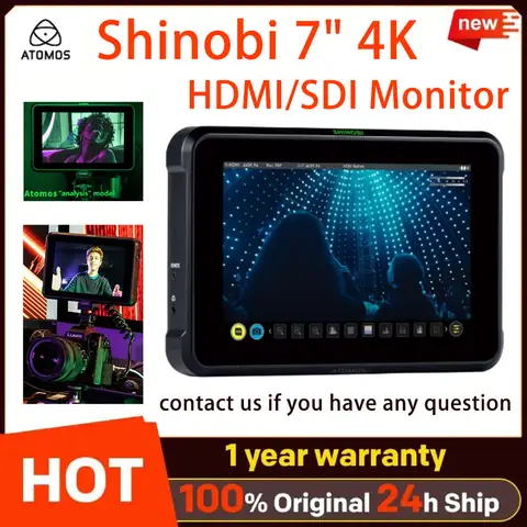 Monitor portatile per foto e video Atomos-Shinobi-7" 4K HDMI/SDI |   Display video touchscreen 1920 x 1200 M