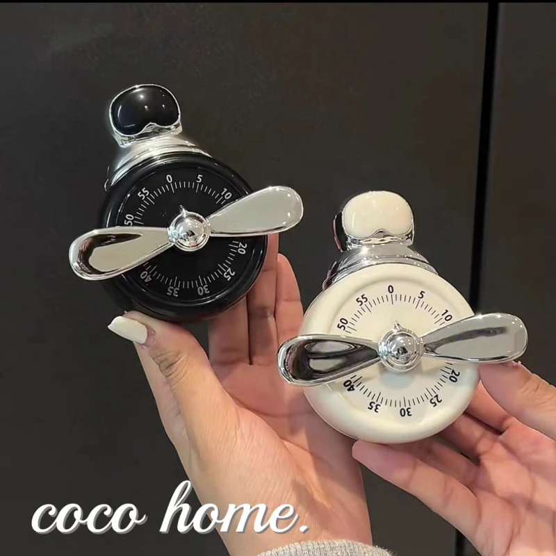 Pilot Magnetic Timer, Kitchen Mechanical Reminder, Cooking Timer, Baking Countdown Alarm Clock
