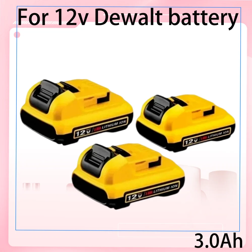 Новое обновление литий-ионного аккумулятора 12 В 3,0 Ач, для 12 В Dewalt DCB120 DCB123 DCB125 DCB124 DCB122 DCD710, отвертка для электроинструмента
