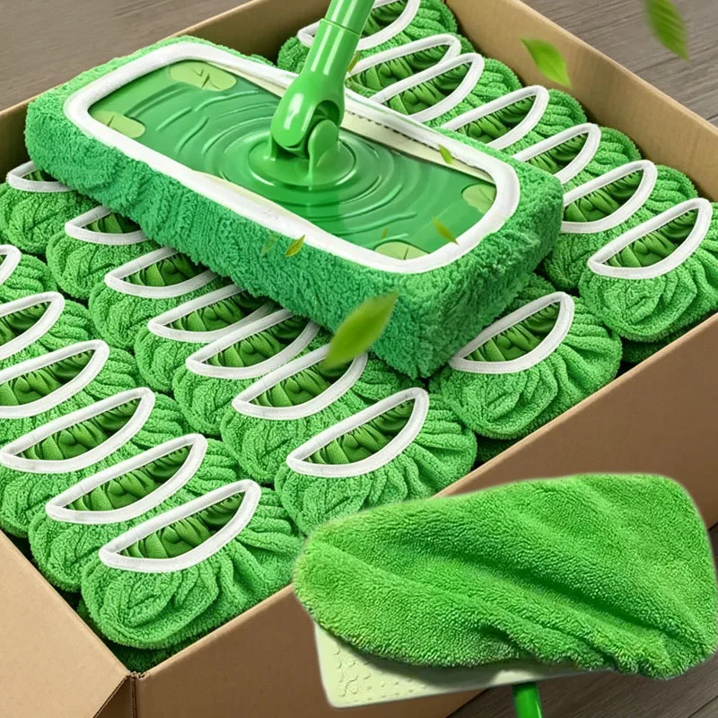 Reusable Mop Pads with High Water Absorption and Ultra-fine Fiber Cleaning Pads That Can Firmly Adhere To Most Standard Mops